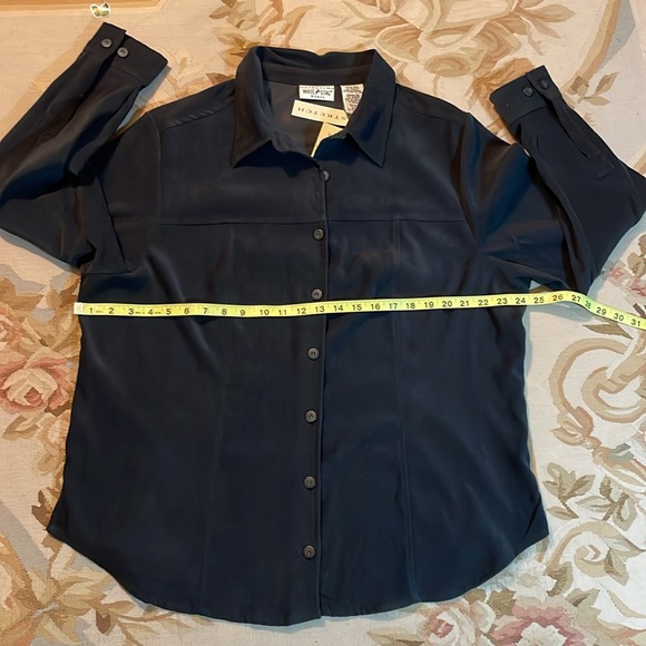 White stag woman stretch size 18W black moleskin shirt - Picture 8 of 8